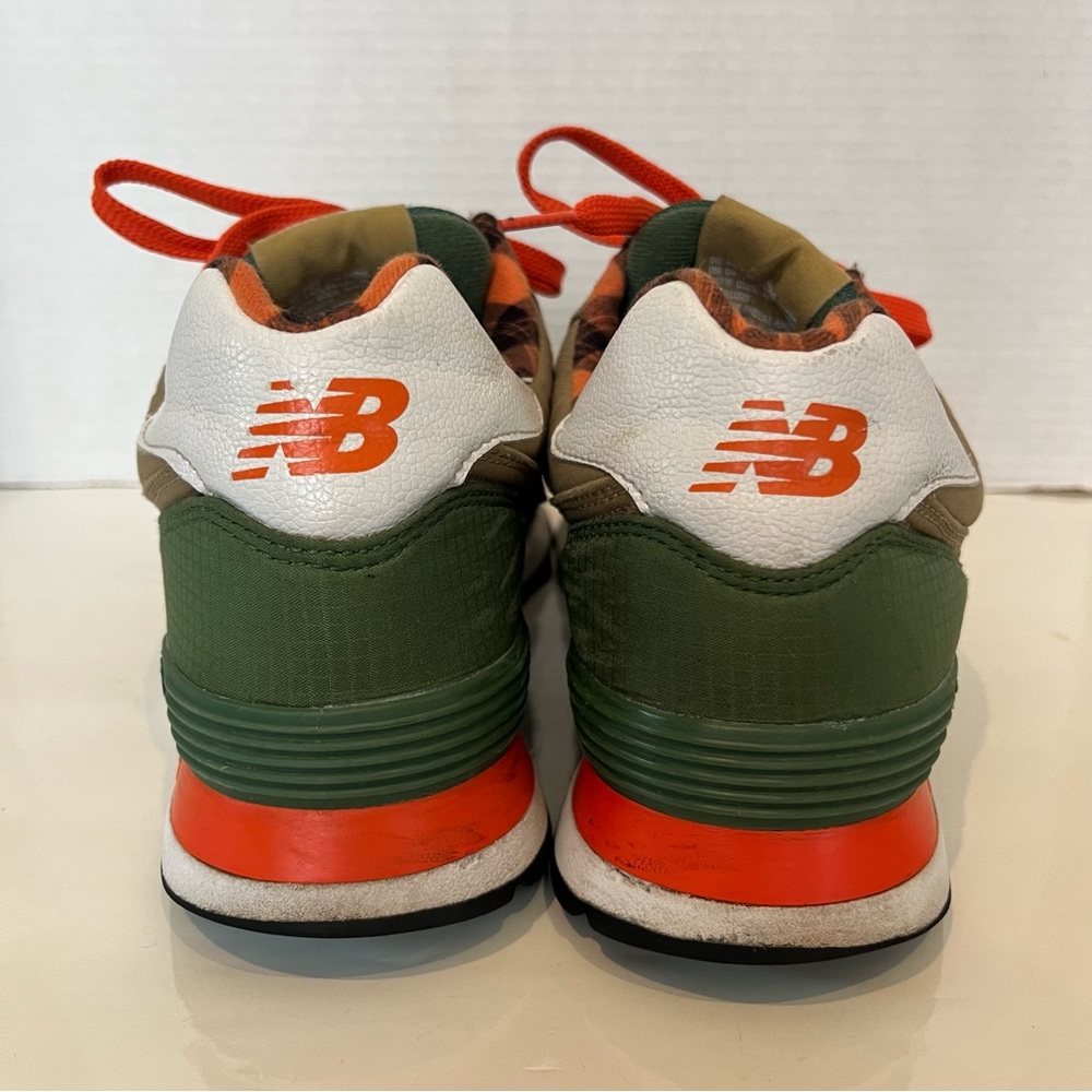 New Balance Green and Orange Athletic Shoes - Picture 6 of 13